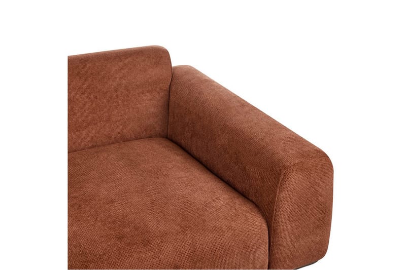 2-sitssoffa Beliani Laurila Beige, mörkt trä NO_BRAND Brown||Dark colored wood - Møbler - Sofaer - 2 seter sofa