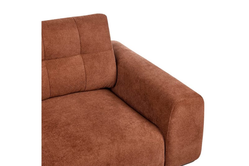 2-sitssoffa Beliani Laurila Beige, mörkt trä NO_BRAND Brown||Dark colored wood - Møbler - Sofaer - 2 seter sofa