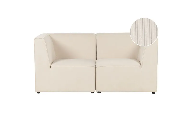 2-sitssoffa Beliani Lemvig Beige Beige