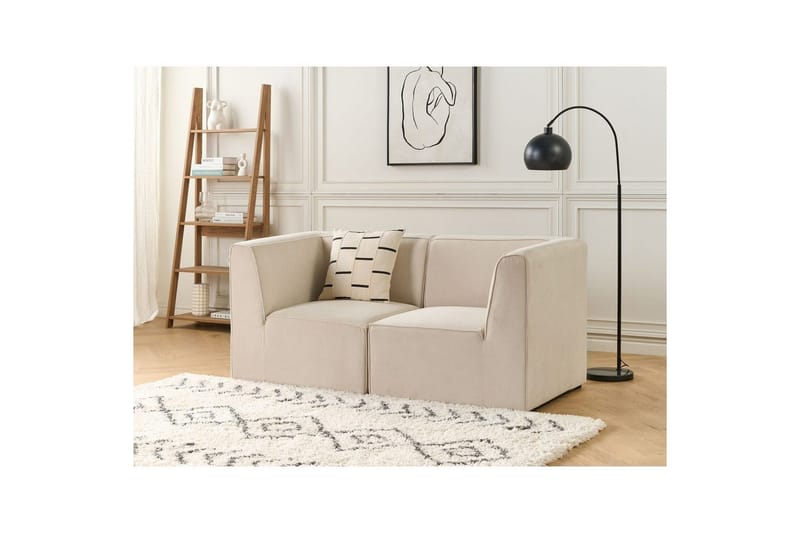 2-sitssoffa Beliani Lemvig Beige NO_BRAND Beige - Møbler - Sofaer - Modulsofaer - Komplett modulsofa