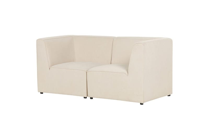 2-sitssoffa Beliani Lemvig Beige NO_BRAND Beige - Møbler - Sofaer - Modulsofaer - Komplett modulsofa