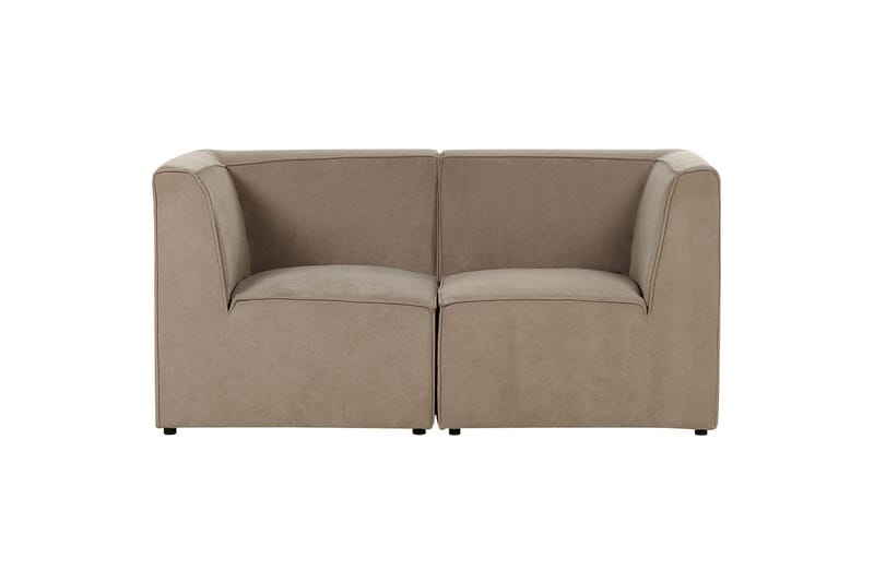 2-sitssoffa Beliani Lemvig Beige NO_BRAND Taupe - Møbler - Sofaer - Modulsofaer - Komplett modulsofa
