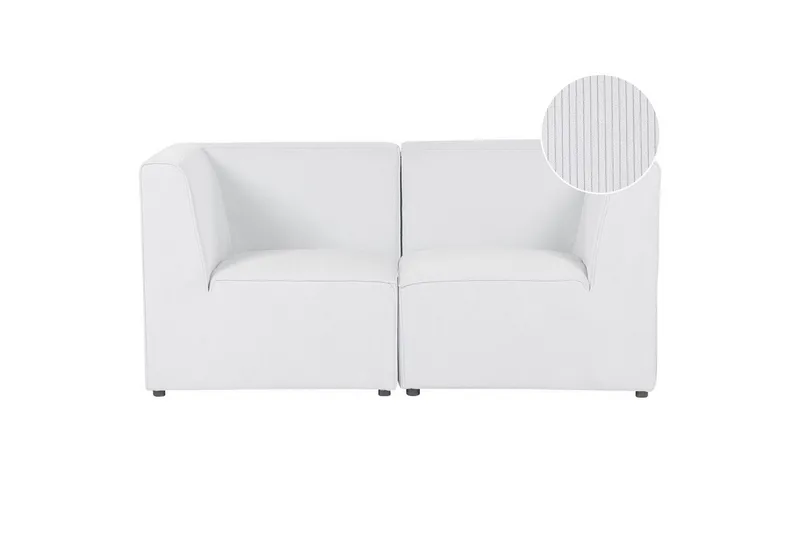 2-sitssoffa Beliani Lemvig Beige NO_BRAND White