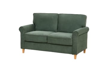 2-sitssoffa Beliani Ronneby Beige, ljust trä NO_BRAND Dark green||Light colored wood - Møbler - Sofaer - 2 seter sofa