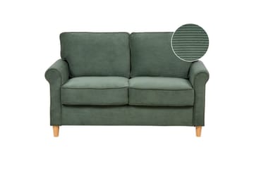 2-sitssoffa Beliani Ronneby Beige, ljust trä NO_BRAND Dark green||Light colored wood - Møbler - Sofaer - 2 seter sofa