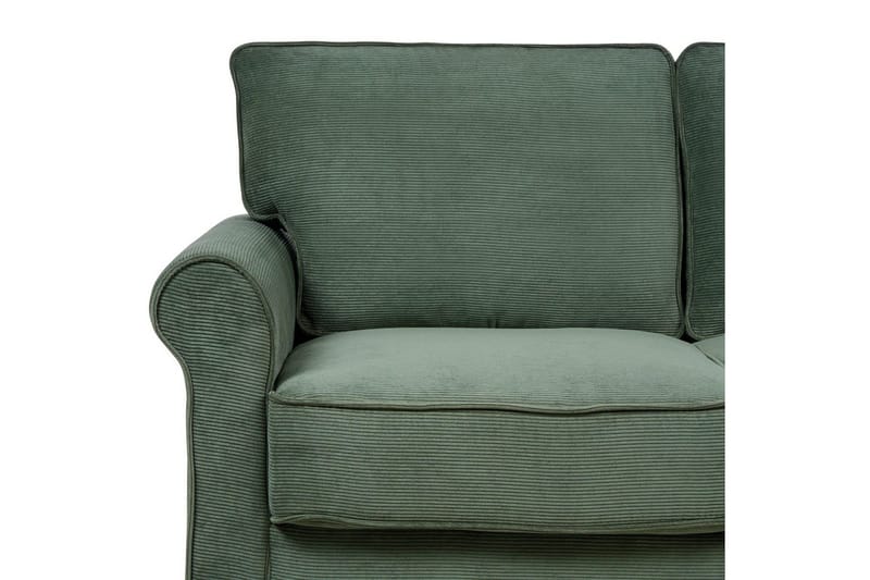 2-sitssoffa Beliani Ronneby Beige, ljust trä NO_BRAND Dark green||Light colored wood - Møbler - Sofaer - 2 seter sofa