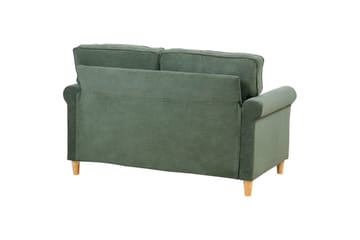 2-sitssoffa Beliani Ronneby Beige, ljust trä NO_BRAND Dark green||Light colored wood - Møbler - Sofaer - 2 seter sofa