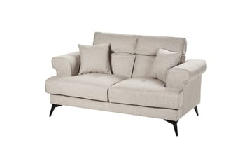 2-sitssoffa Beliani Skive Beige NO_BRAND Beige - Møbler - Sofaer - 2 seter sofa