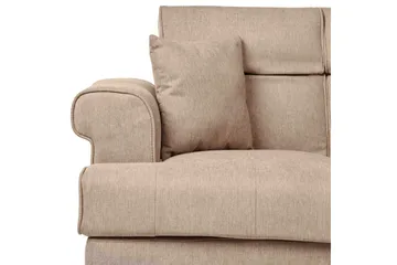 2-sitssoffa Beliani Skive Beige NO_BRAND Brown - Brun - Møbler - Sofaer - 2 seter sofa
