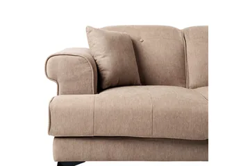 2-sitssoffa Beliani Skive Beige NO_BRAND Brown - Brun - Møbler - Sofaer - 2 seter sofa