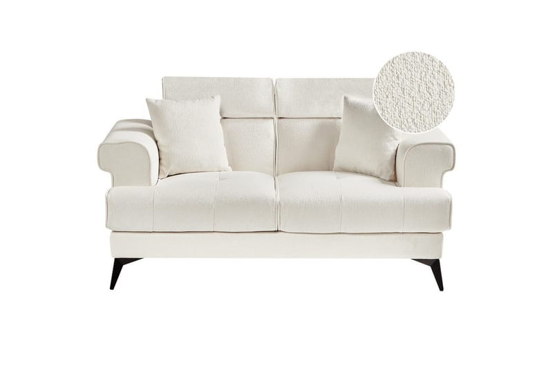 2-sitssoffa Beliani Skive Beige NO_BRAND White||Black