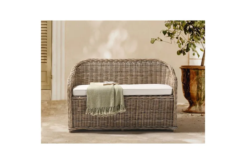 2-sitssoffa Beliani Susua Nature - Hagemøbler & utemiljø - Utesofa - Hagesofa & hagebenk