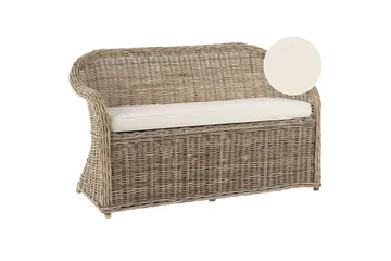 2-sitssoffa Beliani Susua Nature - Hagemøbler & utemiljø - Utesofa - Hagesofa & hagebenk