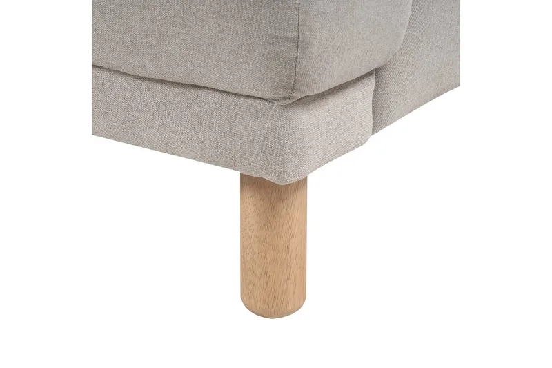 2-sitssoffa Beliani Tuve Beige, ljust trä, Bouclé Beige||Light colored wood VALUE_MISSING_2 - Møbler - Sofaer - 2 seter sofa