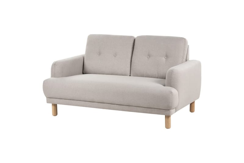 2-sitssoffa Beliani Tuve Beige, ljust trä, Bouclé Beige||Light colored wood VALUE_MISSING_2 - Møbler - Sofaer - 2 seter sofa