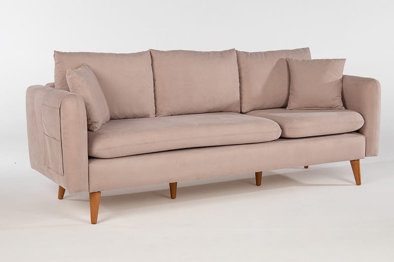3-seter Franchak Sofa - Brun - 3 seter sofa