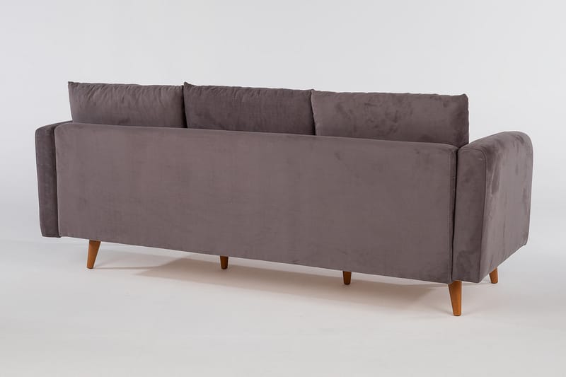 3-seter Franchak Sofa - Grå - 3 seter sofa