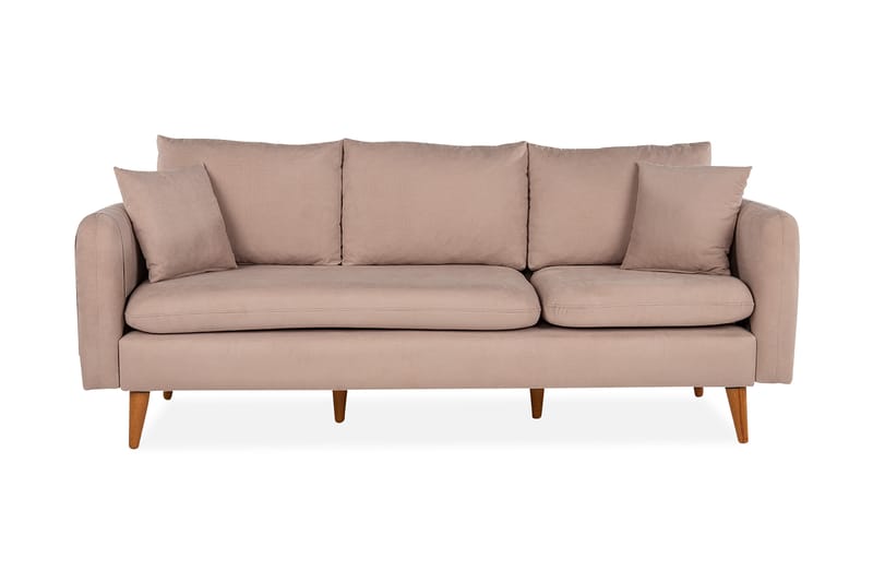 3-seter Franchak Sofa - Brun - 3 seter sofa