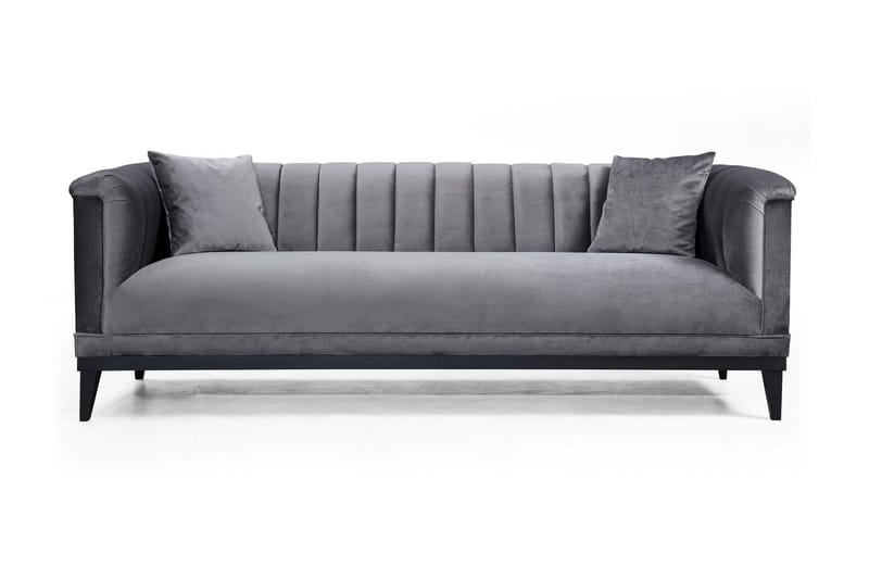 3-seter Sofa Aitze - Grå - 3 seter sofa