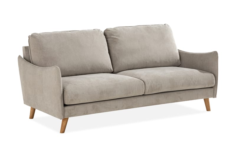 3-seter Sofa Colt Lyx - Beige/Eik - 3 seter sofa