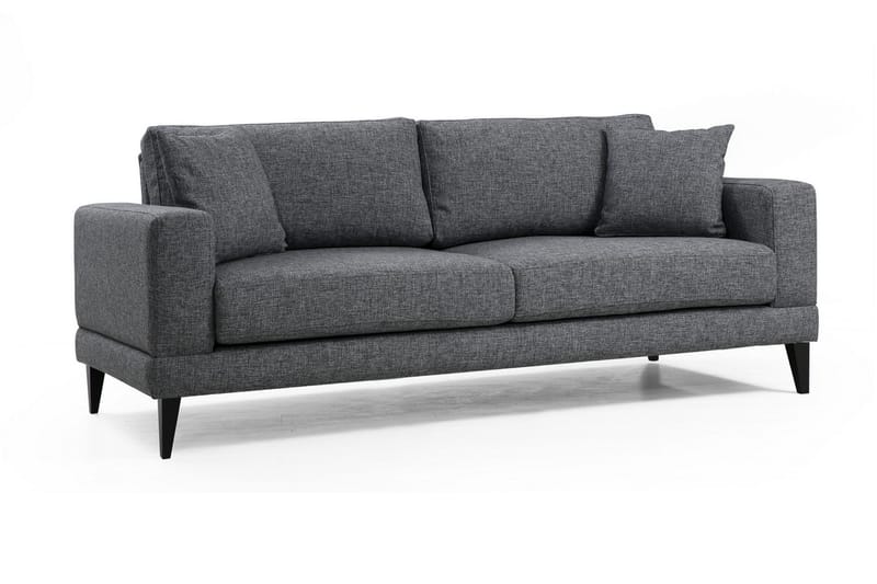 3-Seter Sofa Maner - Grå - 3 seter sofa