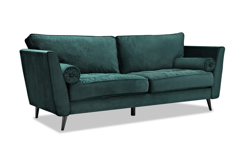 3-seter Sofa Yusra - Grønn - 3 seter sofa