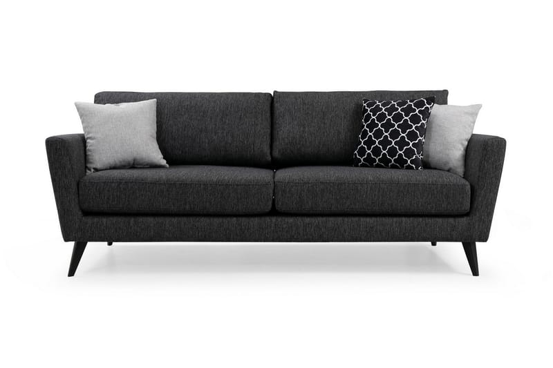 3-Seter Sofa Penrhynside - Grå - 3 seter sofa