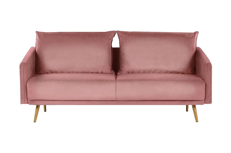 3-seters Sofa Aarsby - Fløyel/Rosa - 3 seter sofa