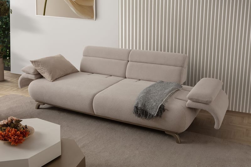 3-seters sofa Atelier Del Sofa Bonjo Silver (246 x 81 x 97 cm) Beige - Beige - Møbler - Sofaer - 3 seter sofa