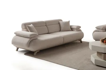 3-seters sofa Atelier Del Sofa Bonjo Silver (246 x 81 x 97 cm) Beige - Beige - Møbler - Sofaer - 3 seter sofa