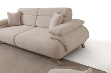 3-seters sofa Atelier Del Sofa Bonjo Silver (246 x 81 x 97 cm) Beige - Beige - Møbler - Sofaer - 3 seter sofa