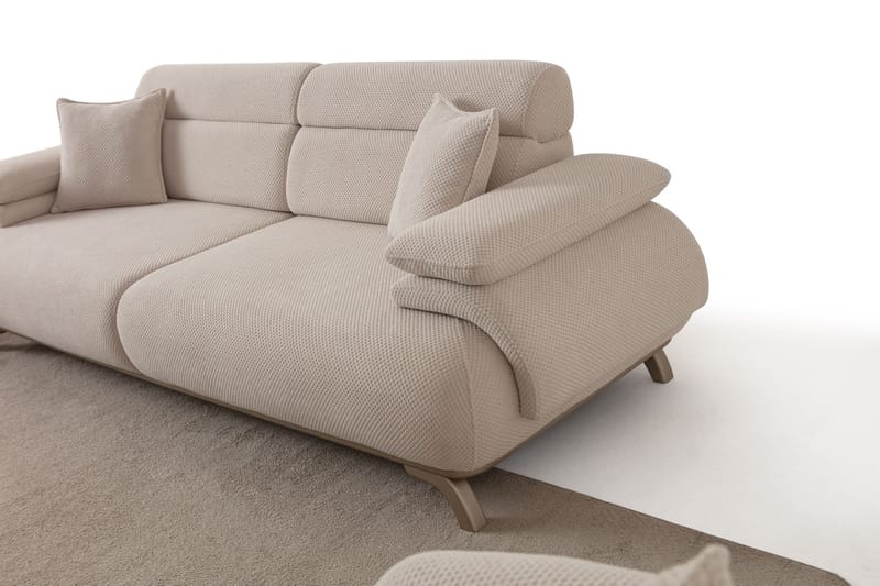 3-seters sofa Atelier Del Sofa Bonjo Silver (246 x 81 x 97 cm) Beige - Beige - Møbler - Sofaer - 3 seter sofa
