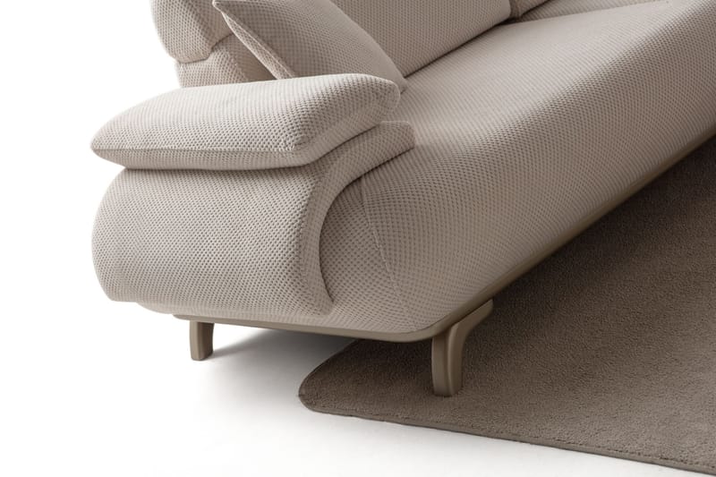 3-seters sofa Atelier Del Sofa Bonjo Silver (246 x 81 x 97 cm) Beige - Beige - Møbler - Sofaer - 3 seter sofa