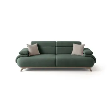 3-seters sofa Atelier Del Sofa Bonjo Silver (246 x 81 x 97 cm) Grønn - Grønn - Møbler - Sofaer - 3 seter sofa