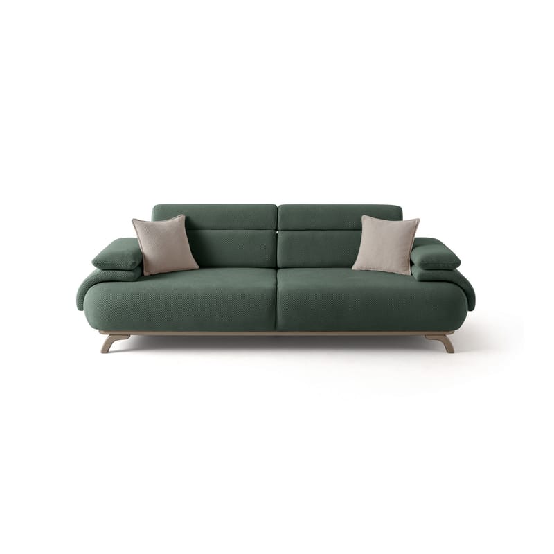 3-seters sofa Atelier Del Sofa Bonjo Silver (246 x 81 x 97 cm) Grønn - Grønn - Møbler - Sofaer - 3 seter sofa