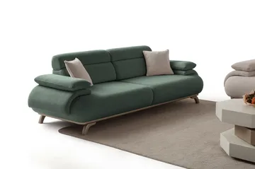 3-seters sofa Atelier Del Sofa Bonjo Silver (246 x 81 x 97 cm) Grønn - Grønn - Møbler - Sofaer - 3 seter sofa