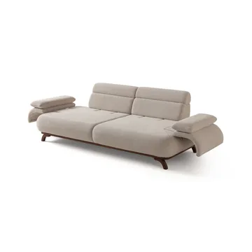 3-seters sofa Atelier Del Sofa Bonjo Walnut (246 x 81 x 97 cm) Beige - Beige - Møbler - Sofaer - 3 seter sofa