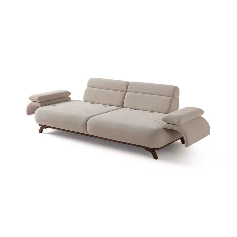 3-seters sofa Atelier Del Sofa Bonjo Walnut (246 x 81 x 97 cm) Beige - Beige - Møbler - Sofaer - 3 seter sofa