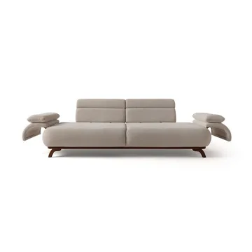 3-seters sofa Atelier Del Sofa Bonjo Walnut (246 x 81 x 97 cm) Beige - Beige - Møbler - Sofaer - 3 seter sofa