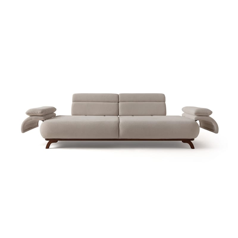 3-seters sofa Atelier Del Sofa Bonjo Walnut (246 x 81 x 97 cm) Beige - Beige - Møbler - Sofaer - 3 seter sofa