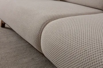 3-seters sofa Atelier Del Sofa Bonjo Walnut (246 x 81 x 97 cm) Beige - Beige - Møbler - Sofaer - 3 seter sofa