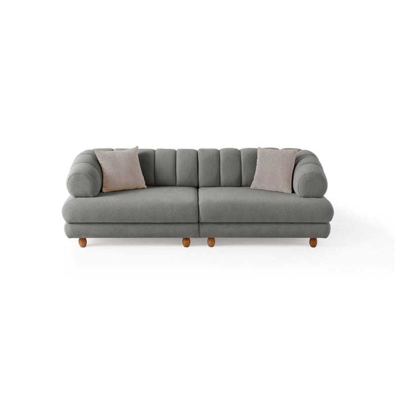 3-seters sofa Atelier Del Sofa Gloria (240 x 80 x 95 cm) Grå - Grå - Møbler - Sofaer - 3 seter sofa
