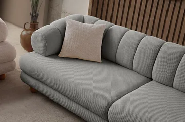 3-seters sofa Atelier Del Sofa Gloria (240 x 80 x 95 cm) Grå - Grå - Møbler - Sofaer - 3 seter sofa