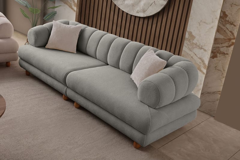3-seters sofa Atelier Del Sofa Gloria (240 x 80 x 95 cm) Grå - Grå - Møbler - Sofaer - 3 seter sofa
