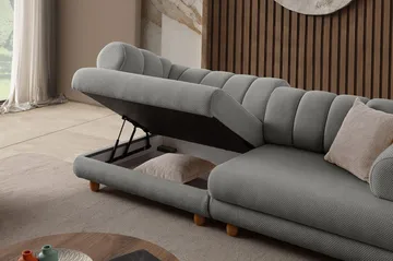 3-seters sofa Atelier Del Sofa Gloria (240 x 80 x 95 cm) Grå - Grå - Møbler - Sofaer - 3 seter sofa