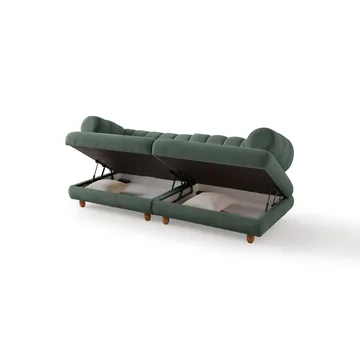 3-seters sofa Atelier Del Sofa Gloria (240 x 80 x 95 cm) Grønn - Grønn - Møbler - Sofaer - 3 seter sofa
