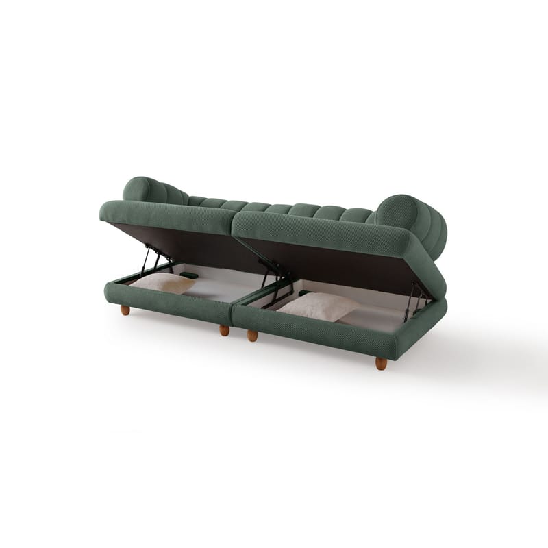 3-seters sofa Atelier Del Sofa Gloria (240 x 80 x 95 cm) Grønn - Grønn - Møbler - Sofaer - 3 seter sofa