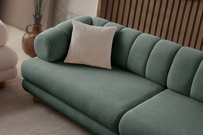 3-seters sofa Atelier Del Sofa Gloria (240 x 80 x 95 cm) Grønn - Grønn - Møbler - Sofaer - 3 seter sofa