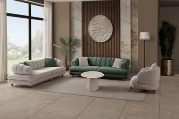 3-seters sofa Atelier Del Sofa Gloria (240 x 80 x 95 cm) Grønn - Grønn - Møbler - Sofaer - 3 seter sofa