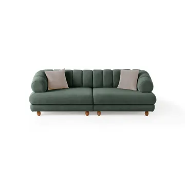 3-seters sofa Atelier Del Sofa Gloria (240 x 80 x 95 cm) Grønn - Grønn - Møbler - Sofaer - 3 seter sofa